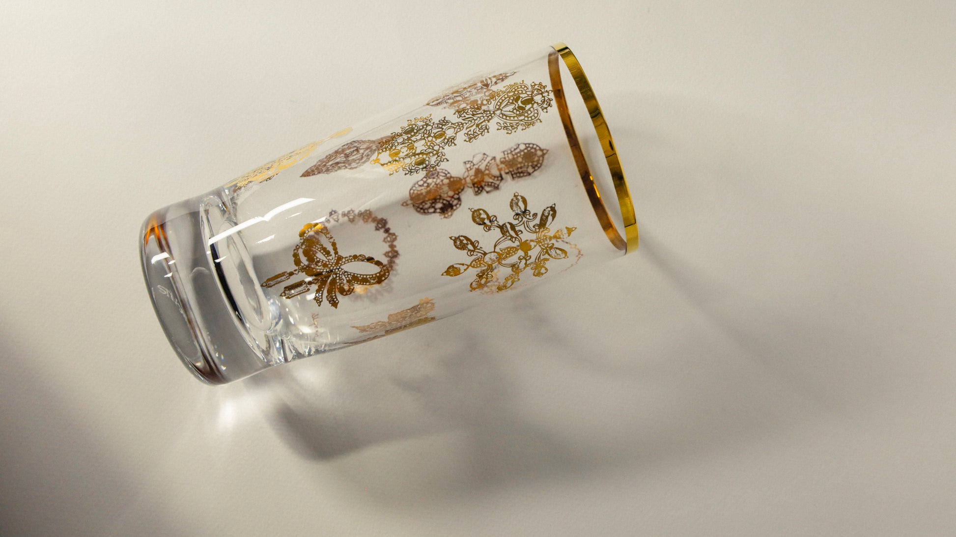The Rojanatorn Gold Rim Glasses — Set of 6