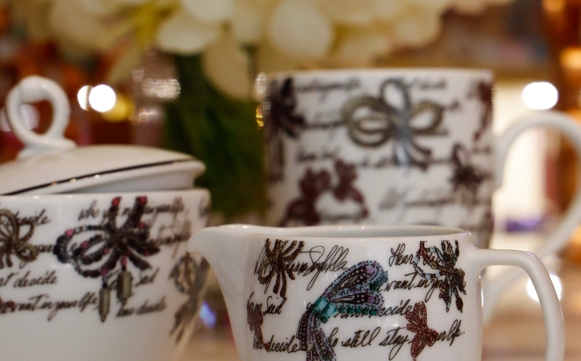 Porcelain Tea Set - Set of 4